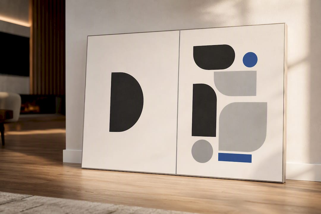 Illustration comparing negative space and visual clutter