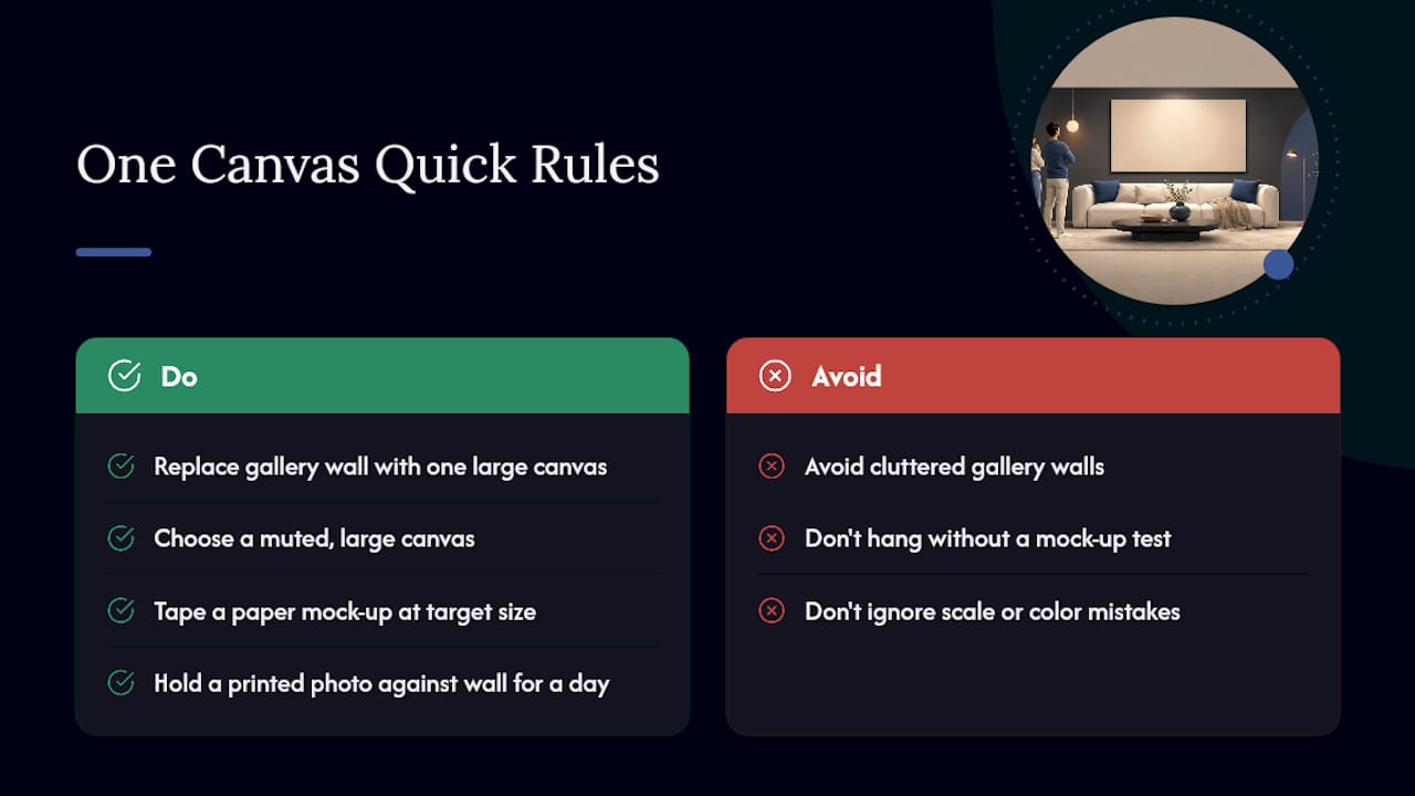 Why One Minimalist Canvas Can Change a Whole Room — overview diagram