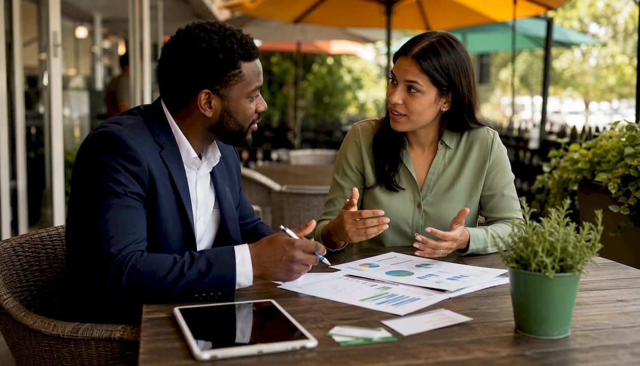 Two home inspectors discussing certification benefits