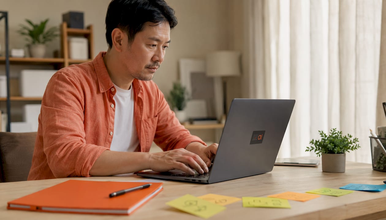 Data analyst hands typing on laptop for custom report