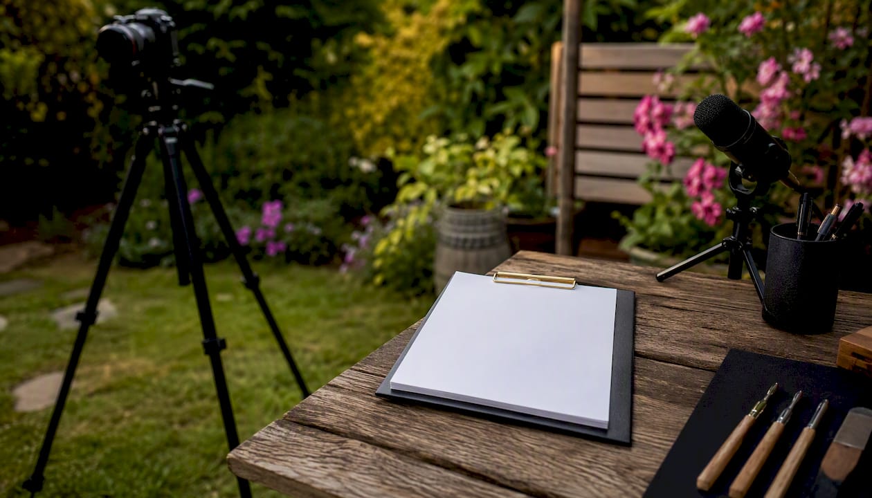 Micro-workshop checklist and filming setup