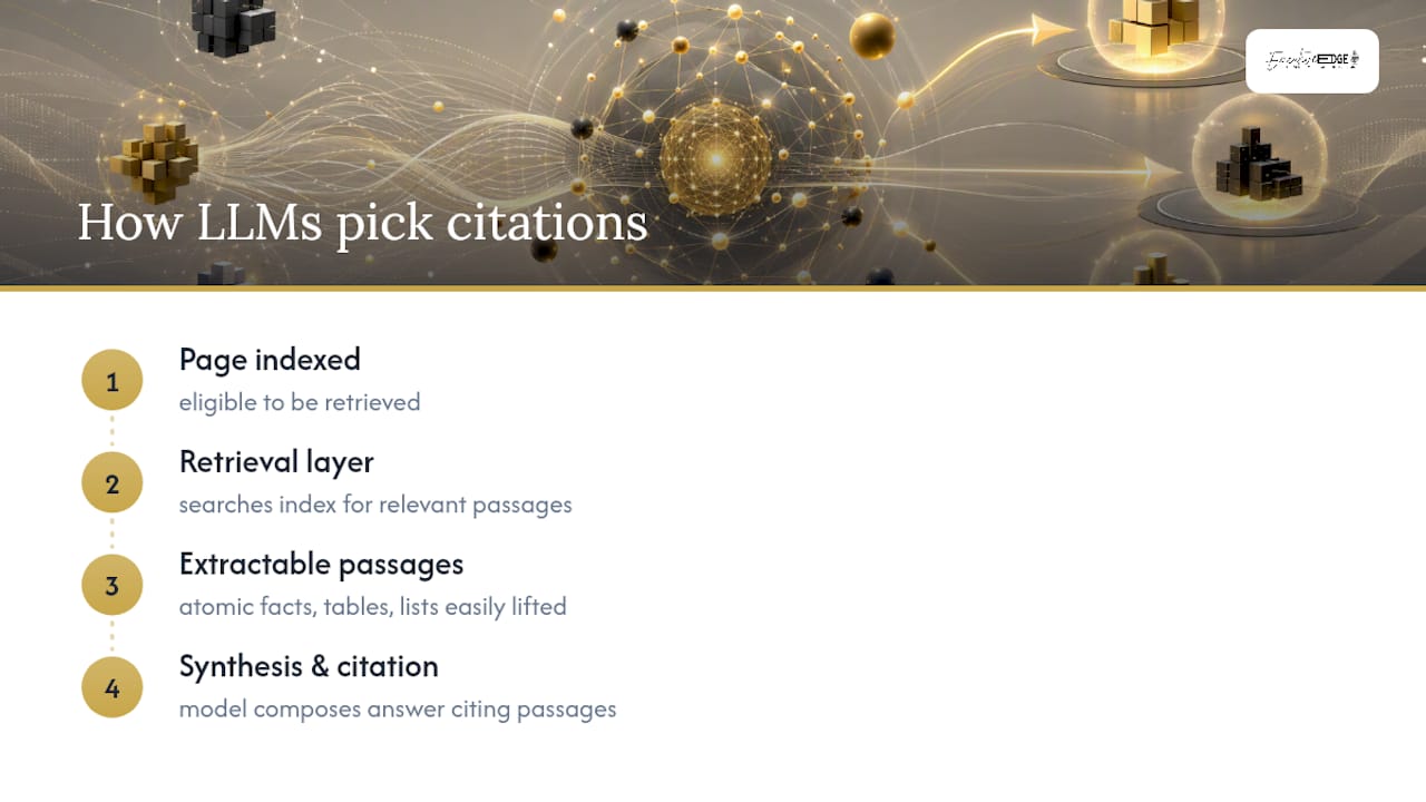 RAG process from indexed page to AI answer