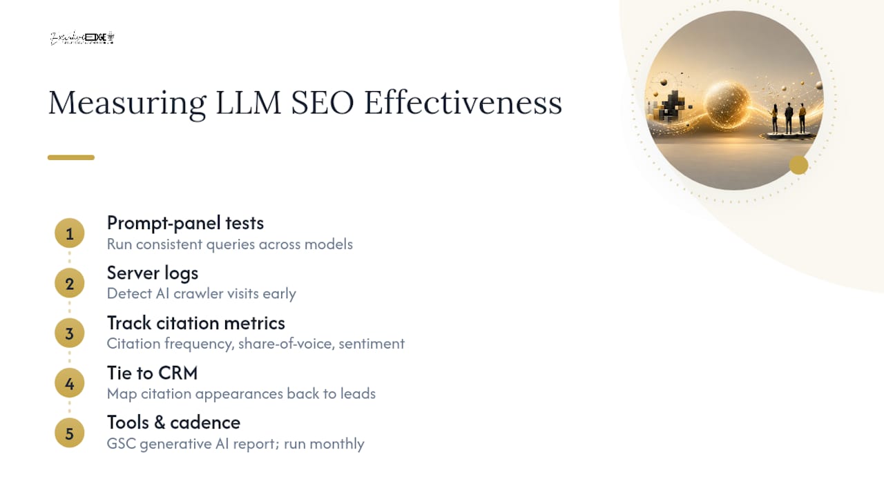 How Do You Measure Whether LLM SEO Is Working? — overview diagram