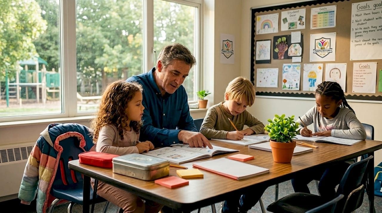 Teacher guides personalized learning group