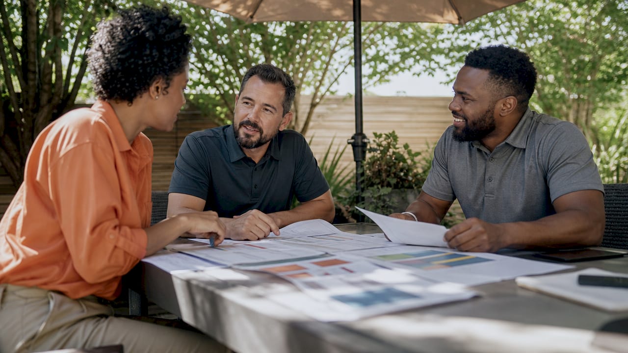 Subcontractors collaborating over bid documents