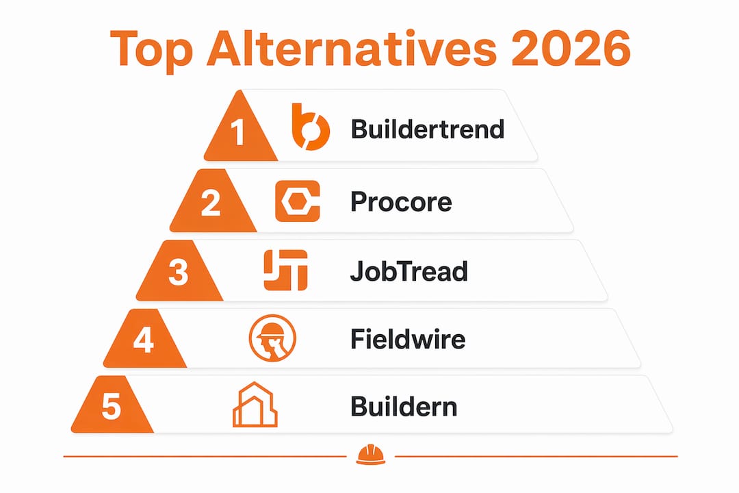 Infographic ranking Contractor Foreman alternatives in 2026