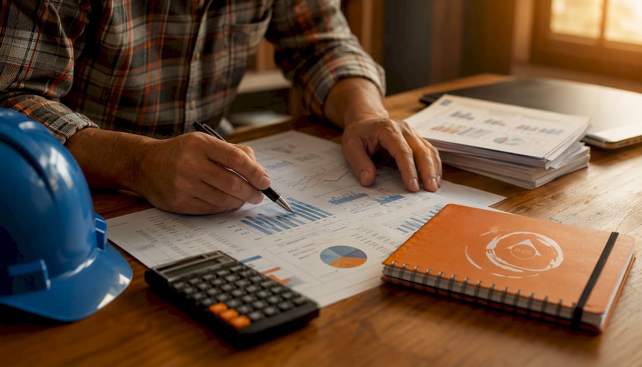 Contractor calculating working capital