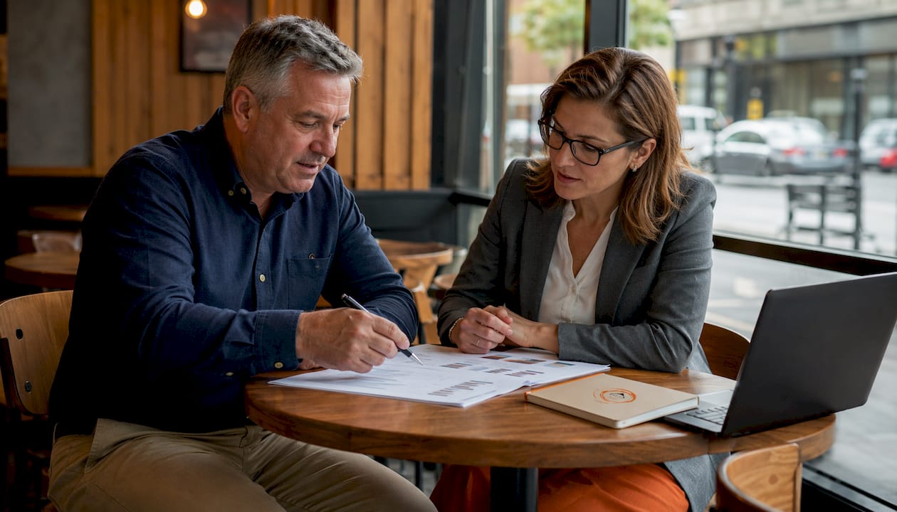 Construction owner meeting financial advisor
