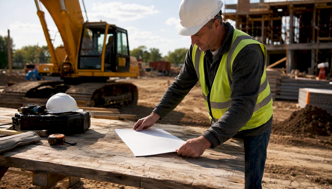 Project manager handling proposal summary