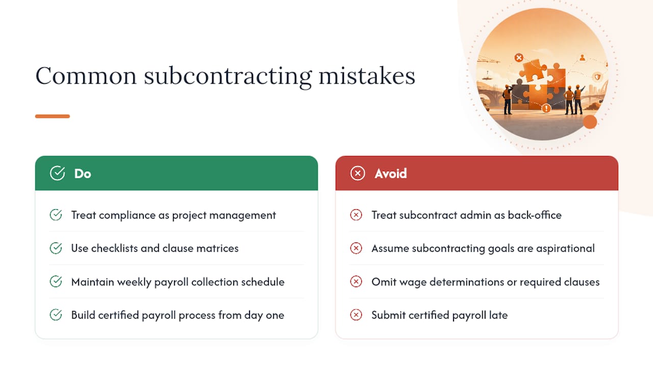 What most contractors get wrong about federal subcontracting — overview diagram