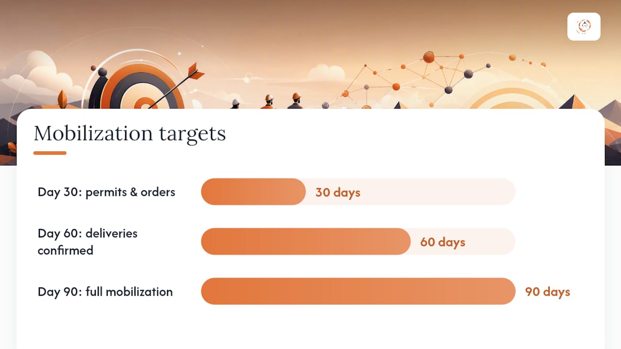 How Do You Mobilize a Commissioned Project on Time? — overview diagram