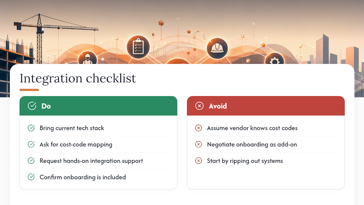 Get Your Integrations Built By People Who Know Cost Codes — overview diagram