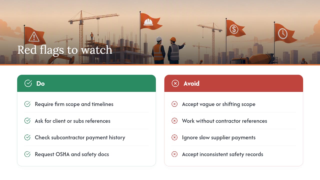What Red Flags Should You Watch for When Vetting a Contractor? — overview diagram