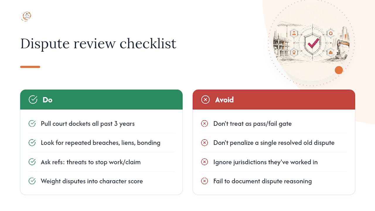 Assessing Dispute History and Litigation Risk Beyond the Paper Trail — overview diagram