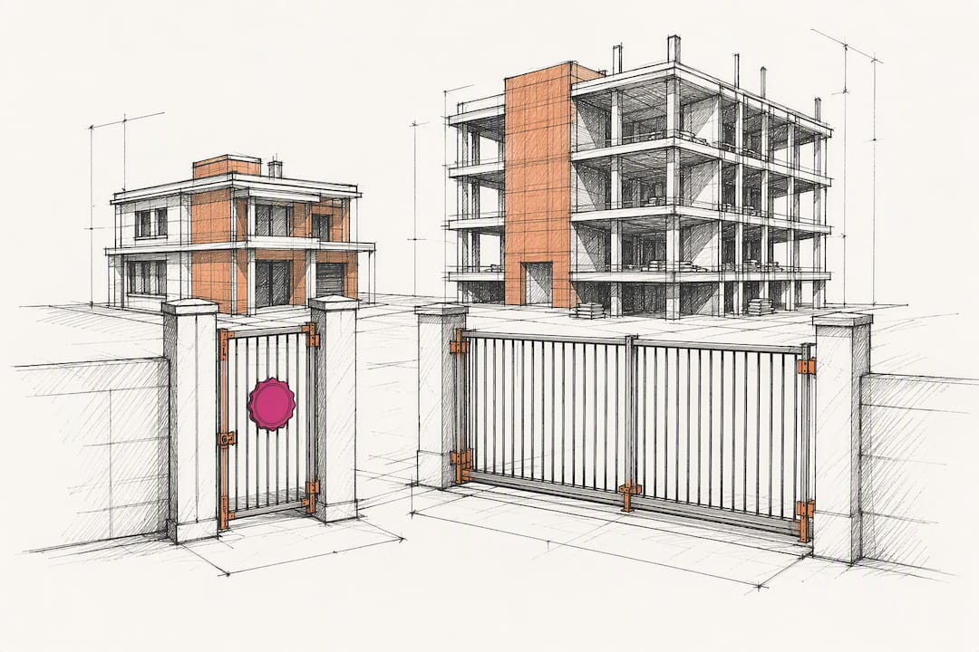 Construction bid eligibility gates with different size standards