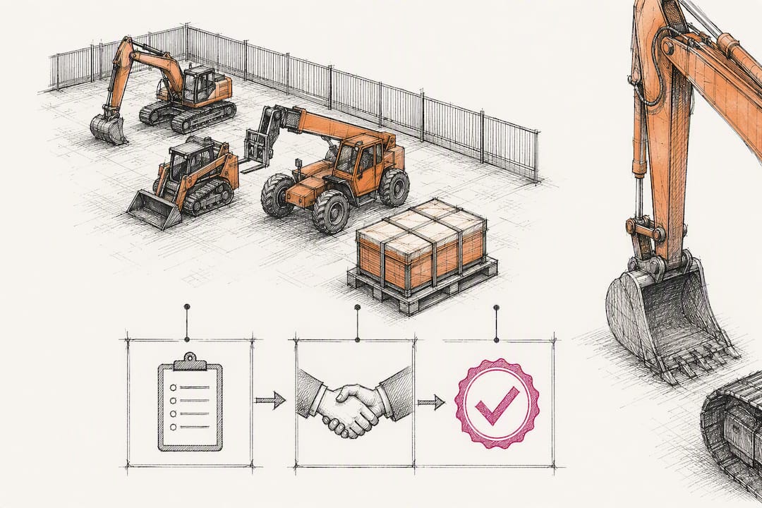 Equipment rental approval pathway sketch