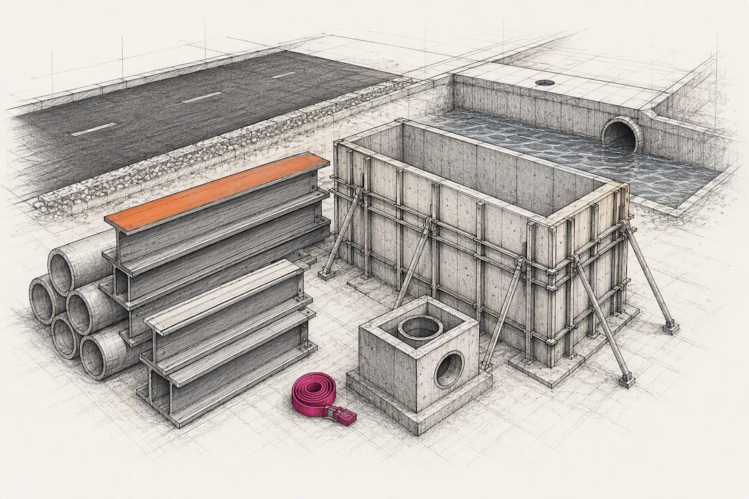 Construction materials for domestic infrastructure sourcing
