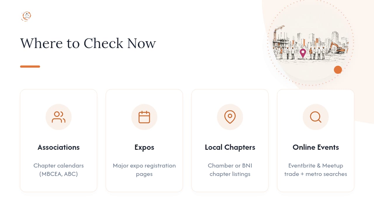 Five sources for finding contractor events