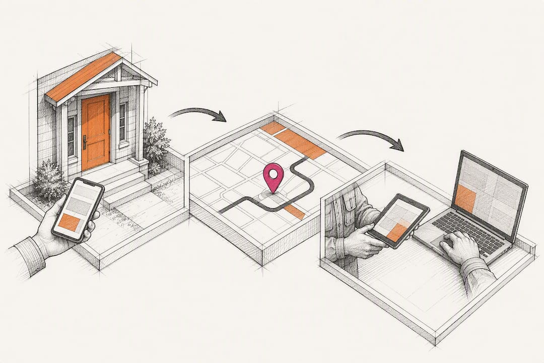 Contractor appointment workflow illustration