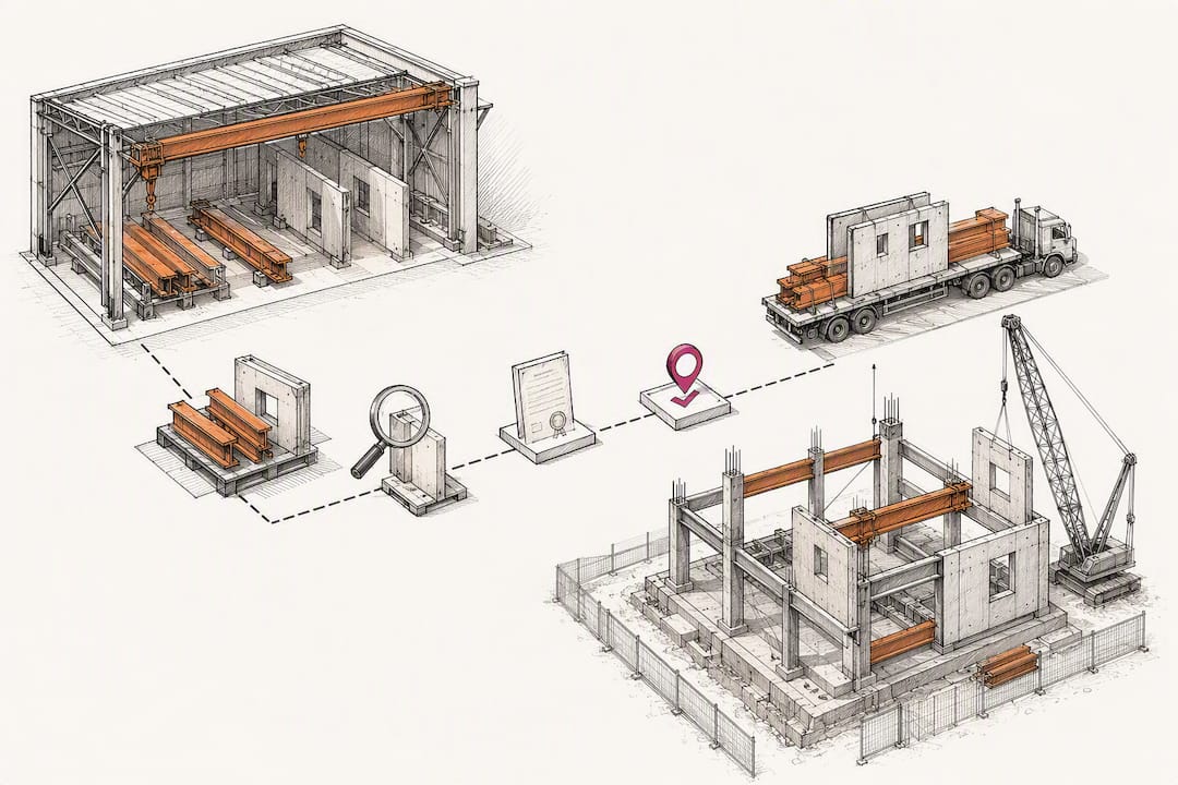 Subcontractor fabrication quality checkpoints