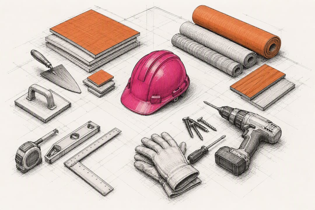 Construction tools organized for subcontractor coordination