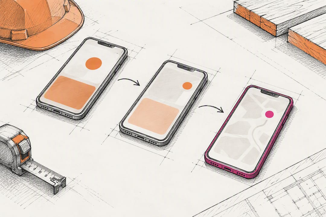 Three devices representing appointment reminder touches