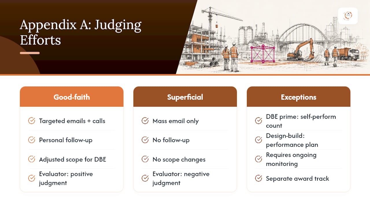 What Federal Rules Require and How Appendix A Frames Good Faith Efforts — overview diagram