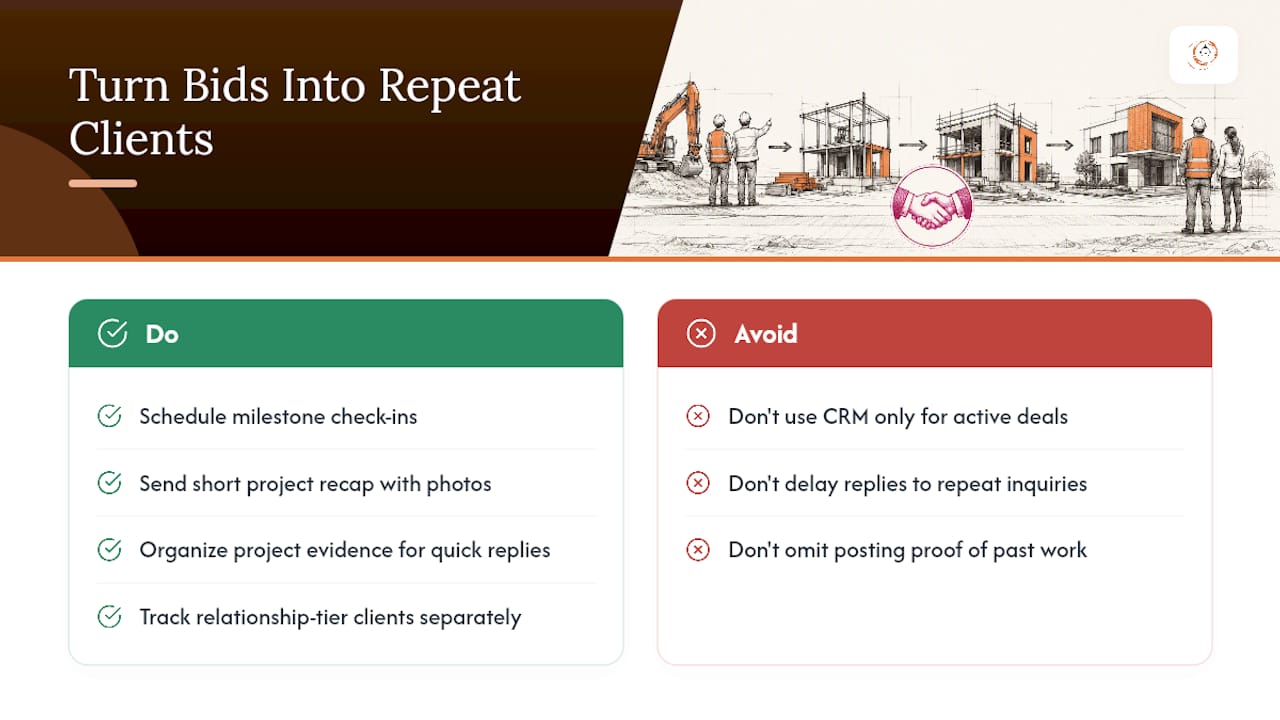 How Do You Turn One-Off Bids Into Repeat Clients? — overview diagram