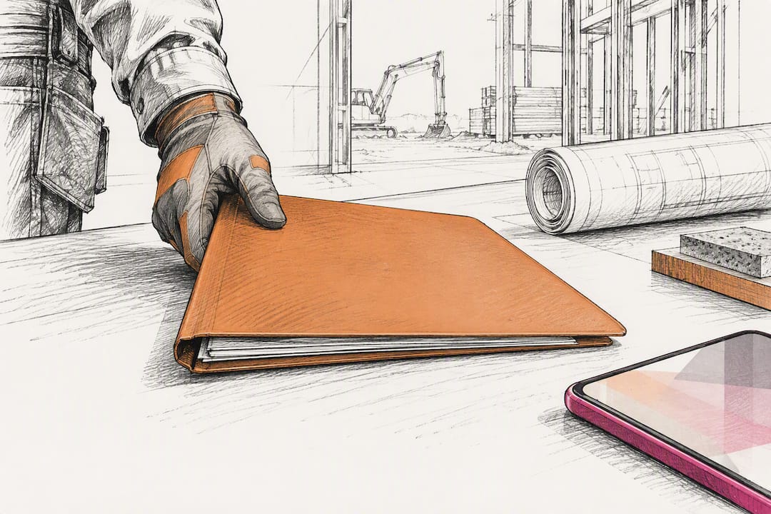 Construction proposal and phone for prompt follow-up