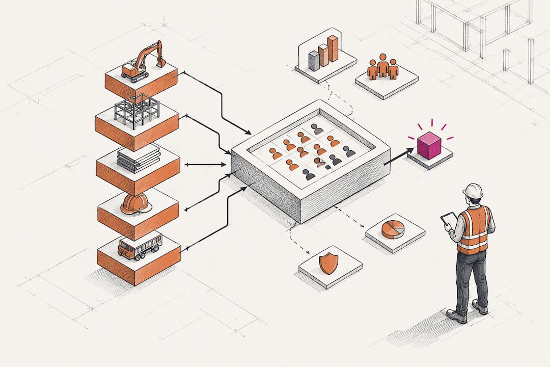 Architectural sketch of traceable staffing allocation