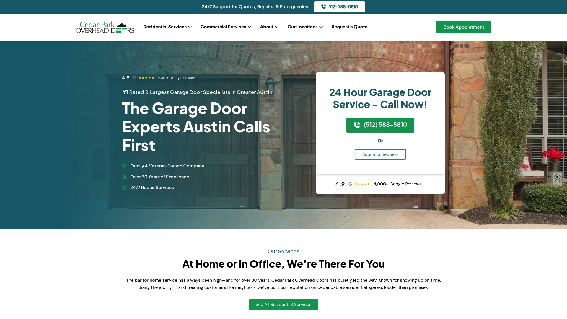 https://cedarparkgaragedoors.com