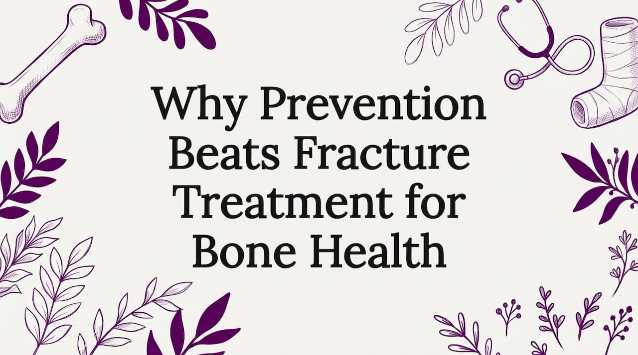 Decorative title card illustration for bone health article