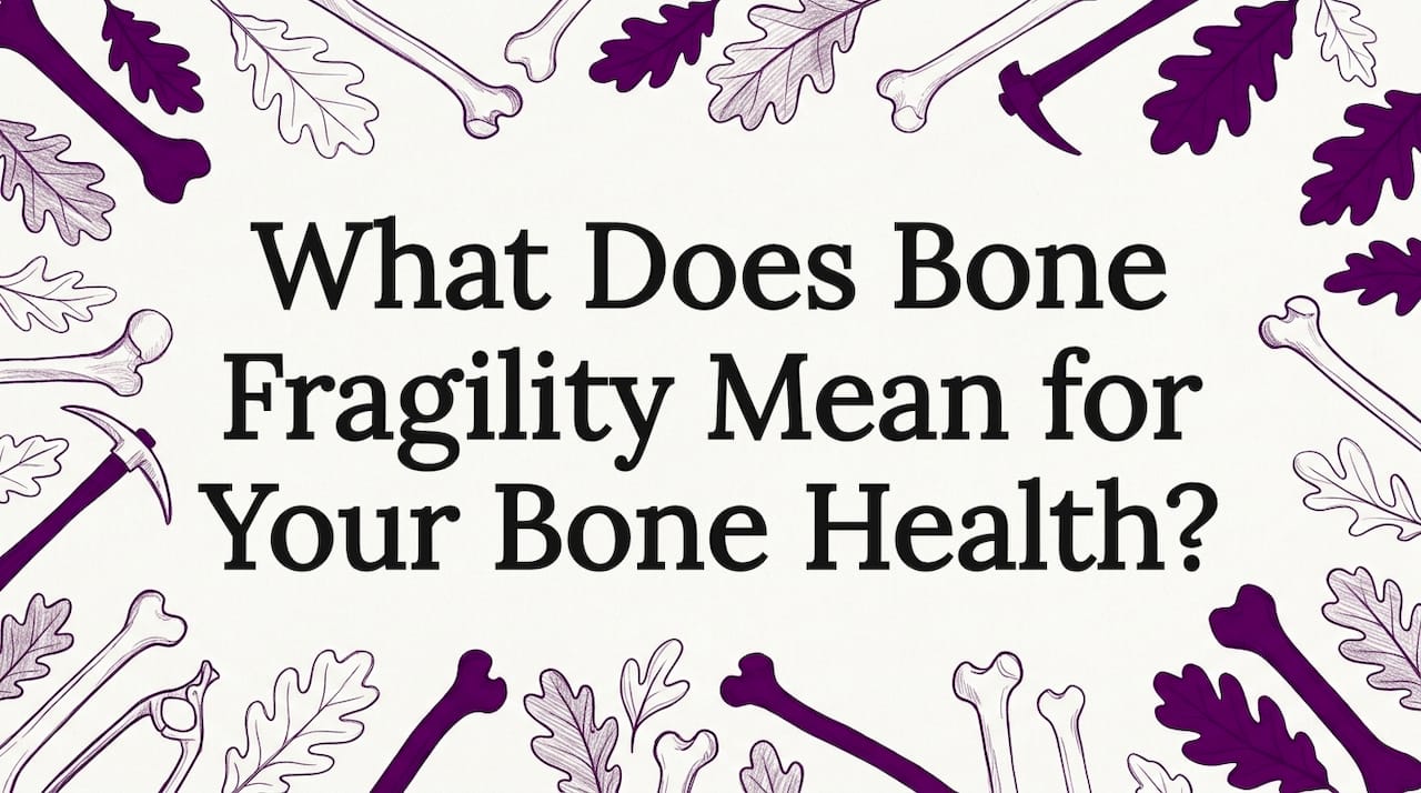 Decorative title card with bone illustrations