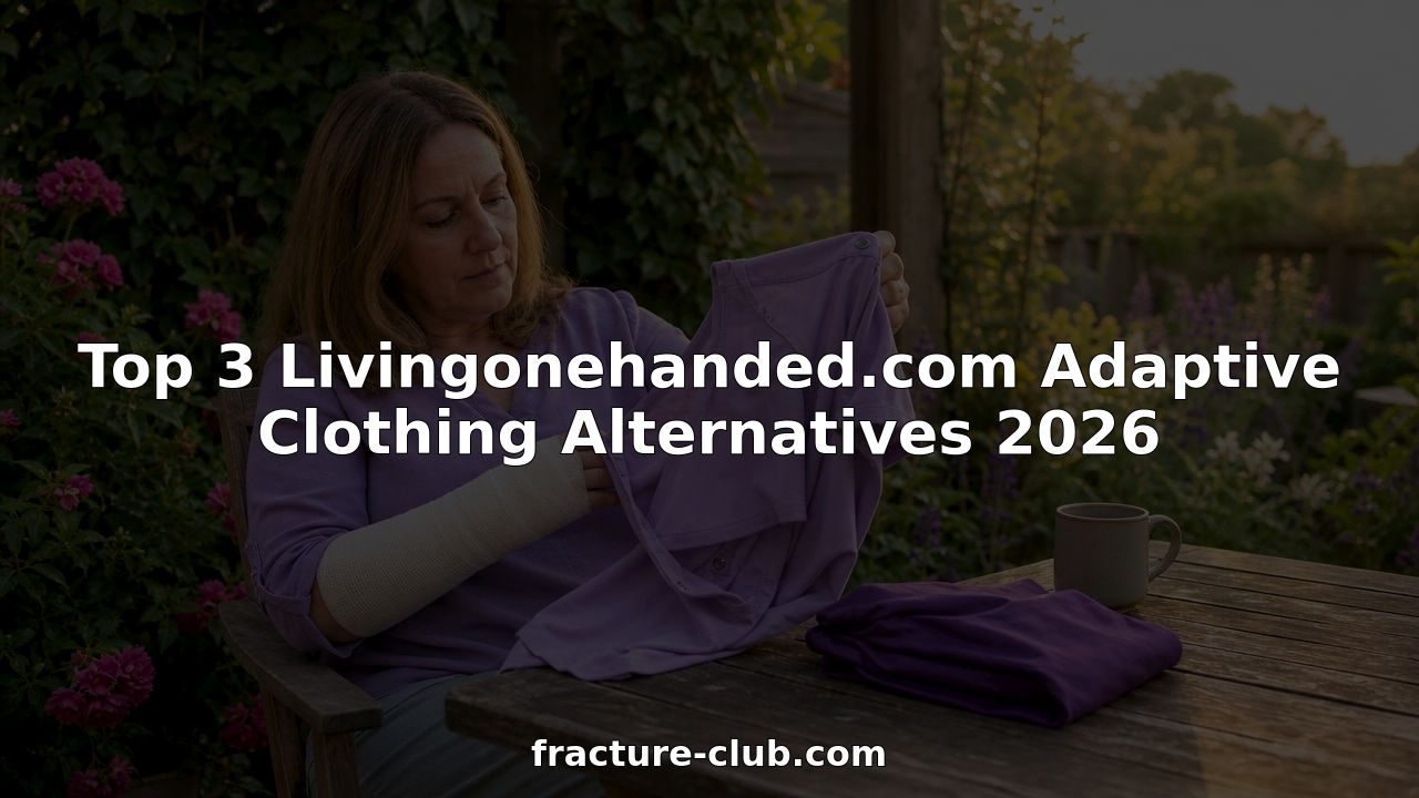 Woman examining adaptive clothing at kitchen table