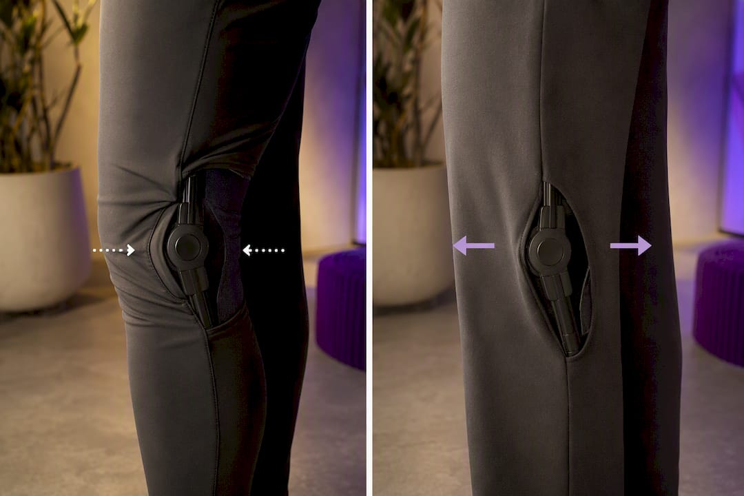 Illustration of clothing fit affecting brace alignment