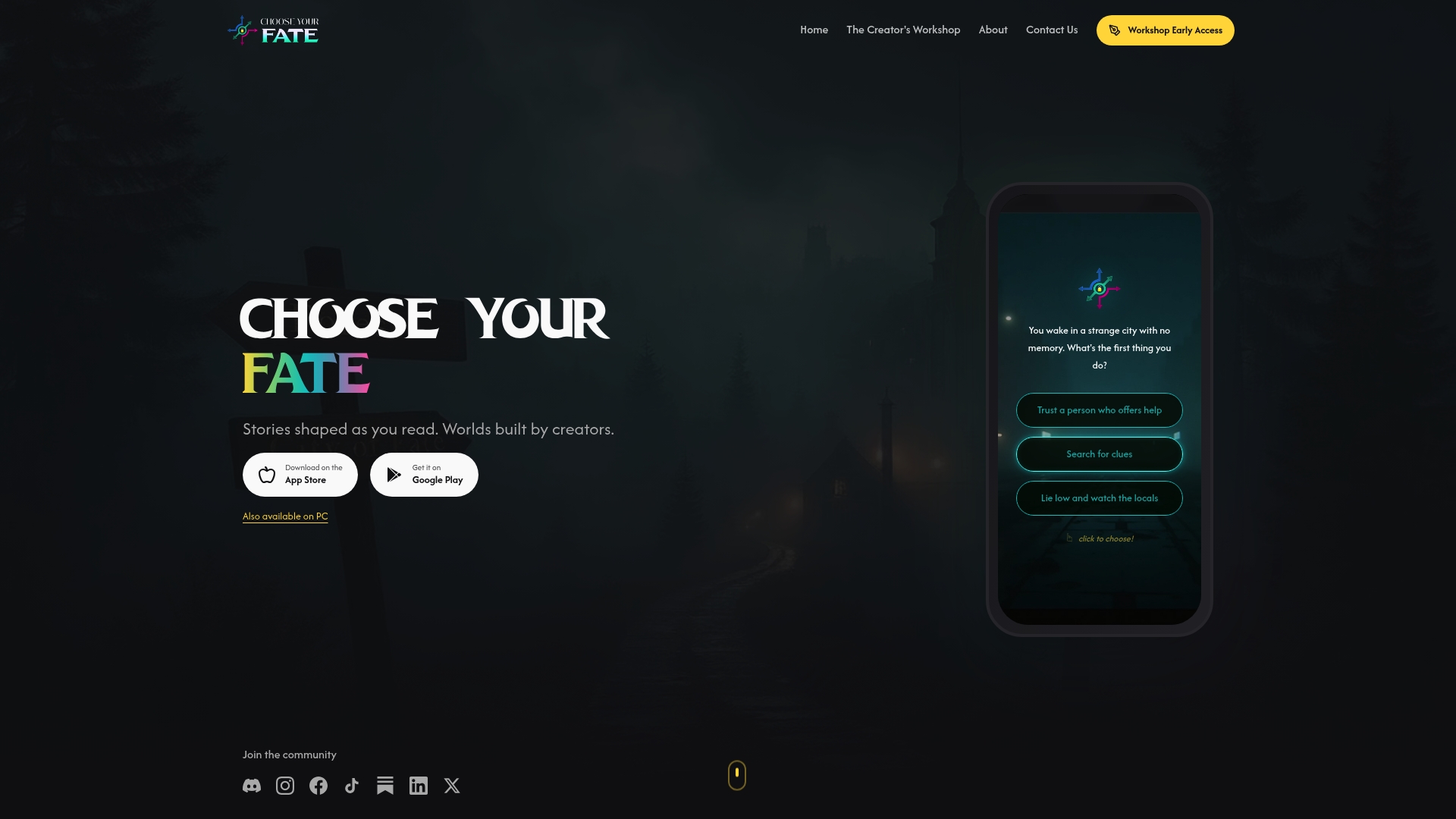 https://chooseyourfate.app