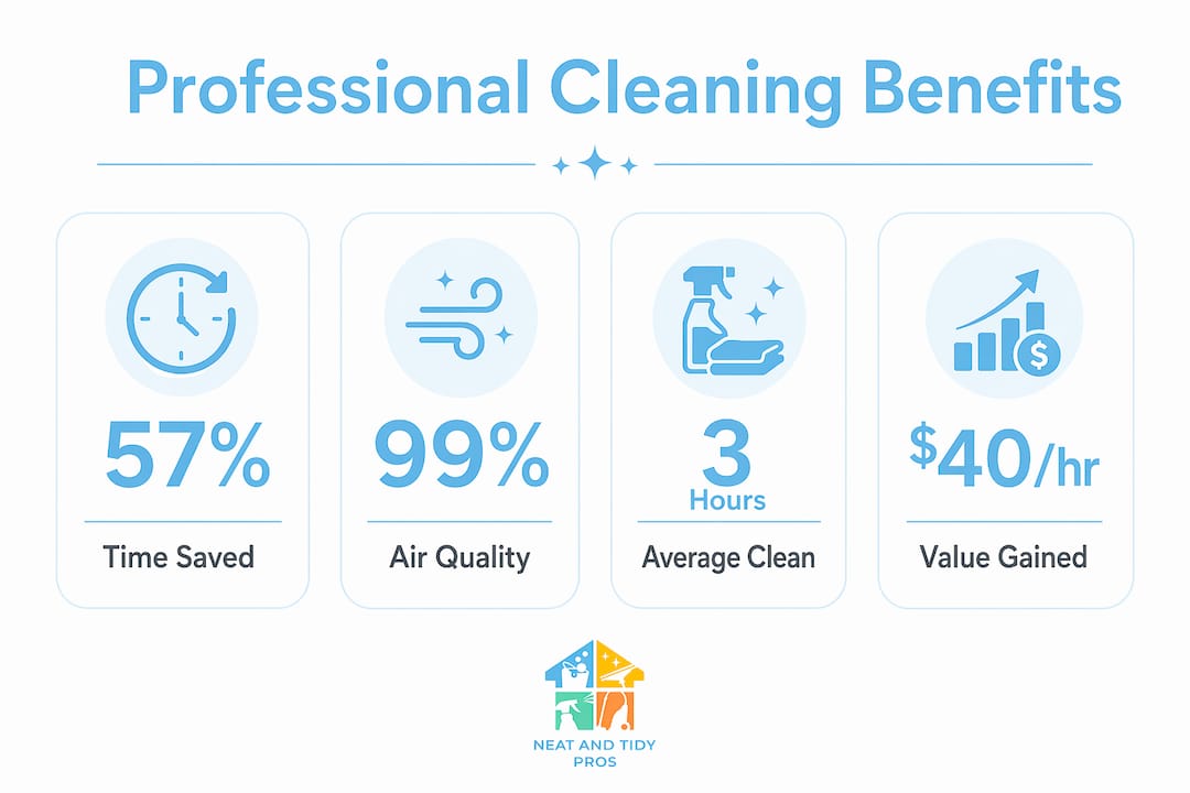 Infographic illustrating key benefits of professional cleaning