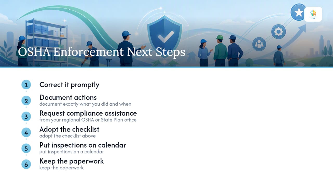 OSHA Enforcement and What to Do Next — overview diagram