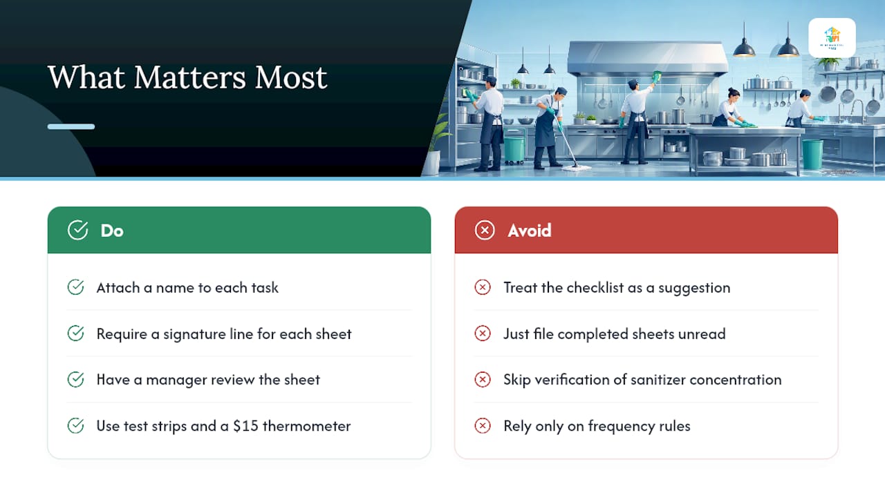 What Actually Matters More Than the Checklist Itself — overview diagram