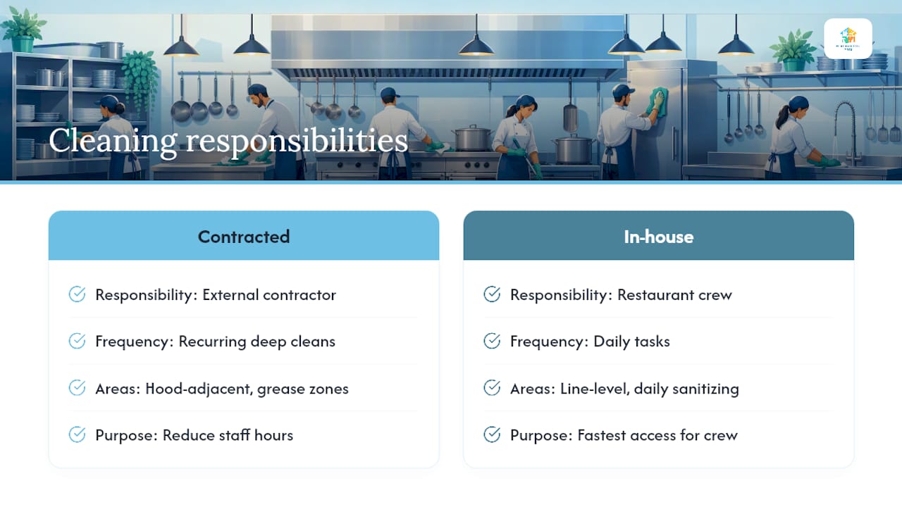 How Neatandtidypros Approaches Restaurant Cleaning — overview diagram