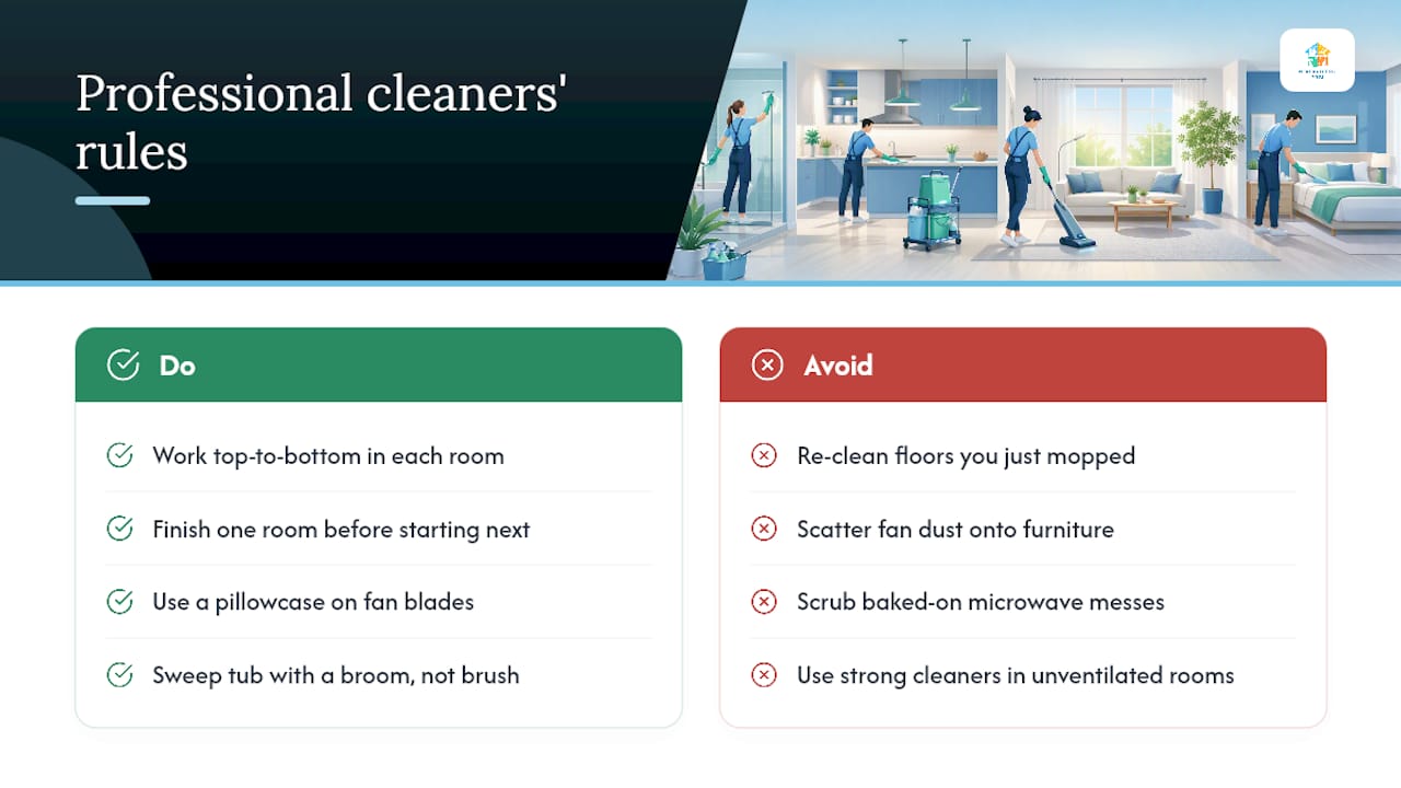What Do Professional Cleaners Do Differently? — overview diagram