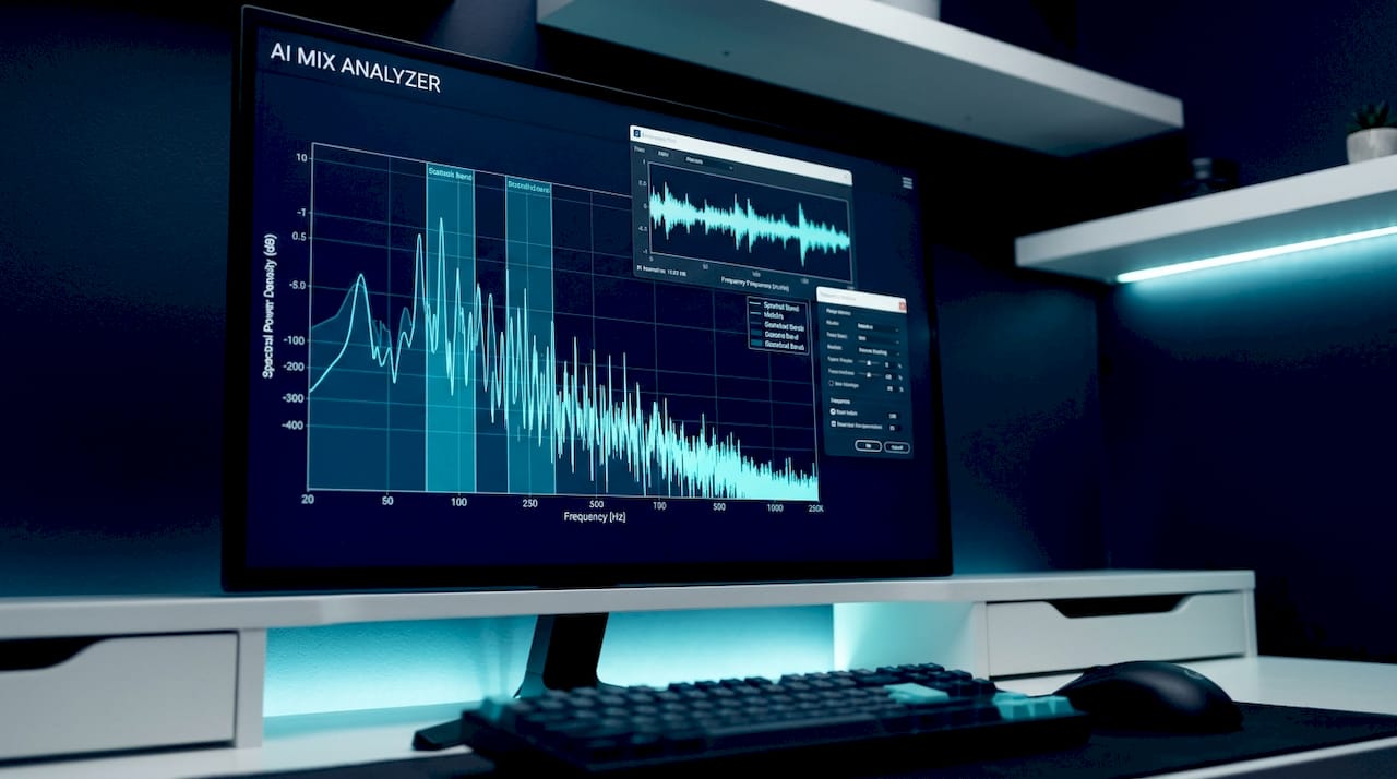 Computer screen showing Welch's spectral graph