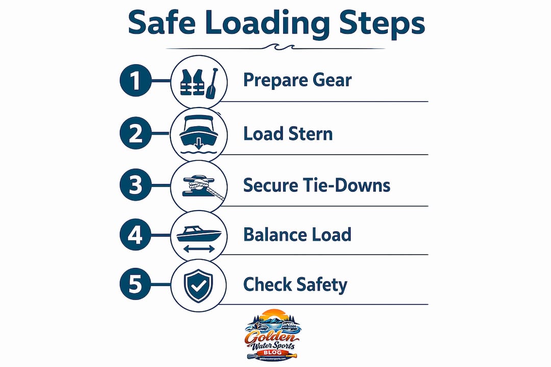 Step-by-step infographic of safe water toy loading process