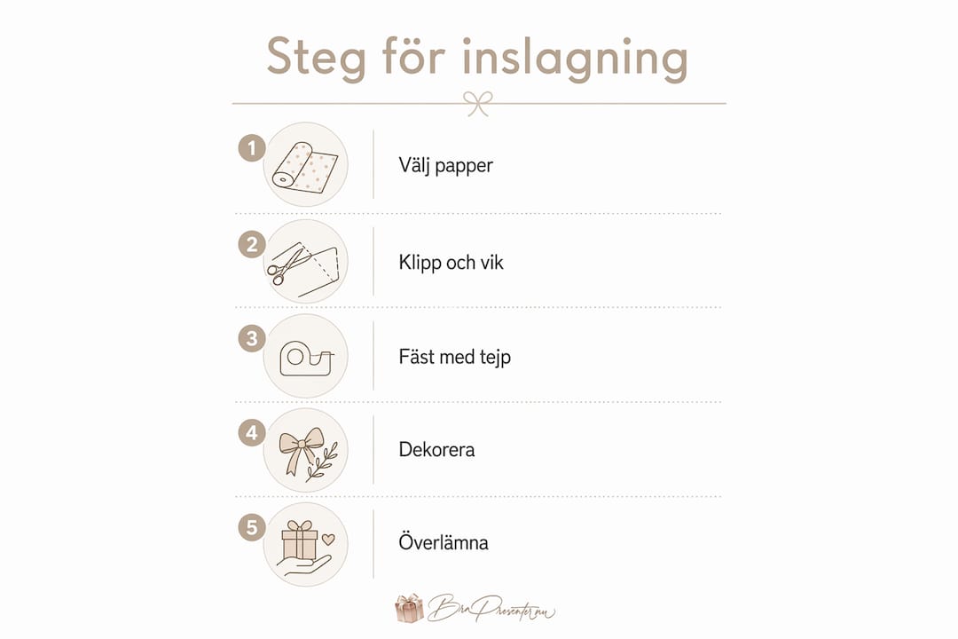 Guide i bildform: Så slår du in paket snyggt, steg för steg