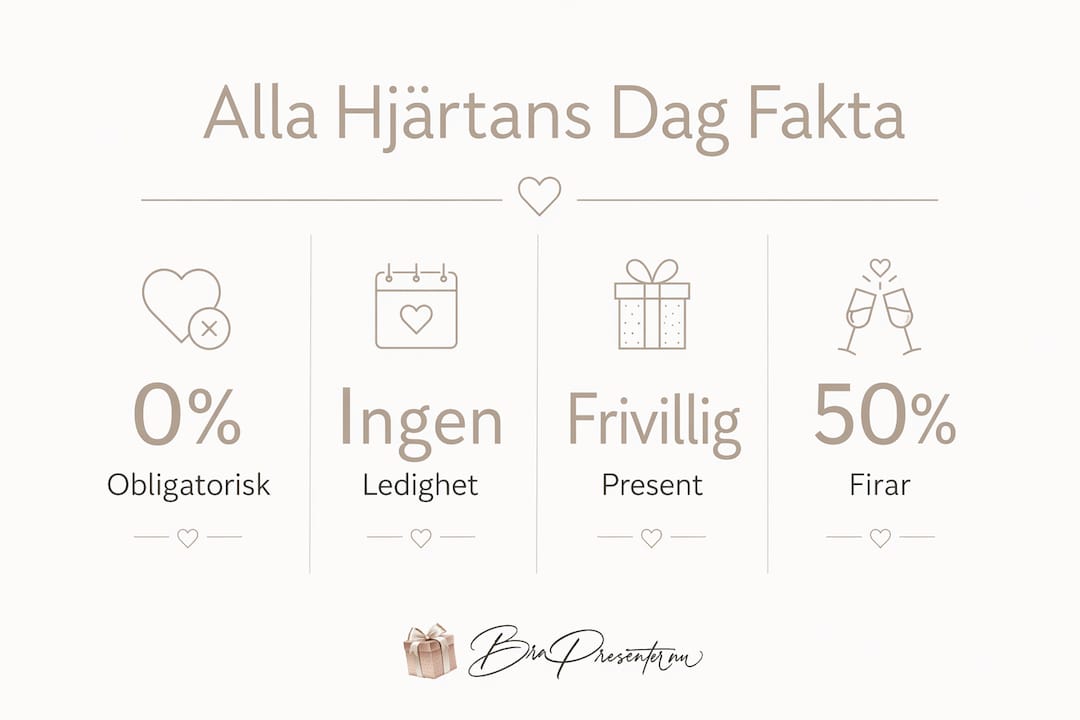 Fakta och kuriosa om Alla hjärtans dag i Sverige – samlat i en infografik