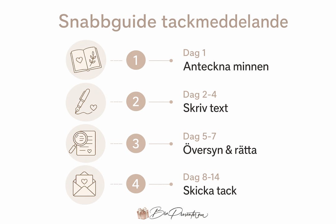 Steg-för-steg-guide: Så planerar du ett tackmeddelande