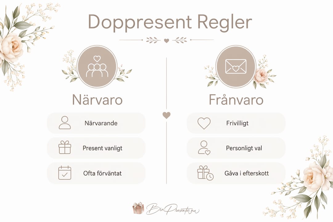 Infografik: Så funkar det med doppresenter – vad gäller egentligen?