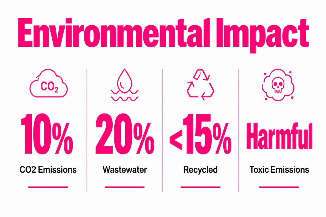 Infographic illustrating environmental impact of post-consumer apparel waste