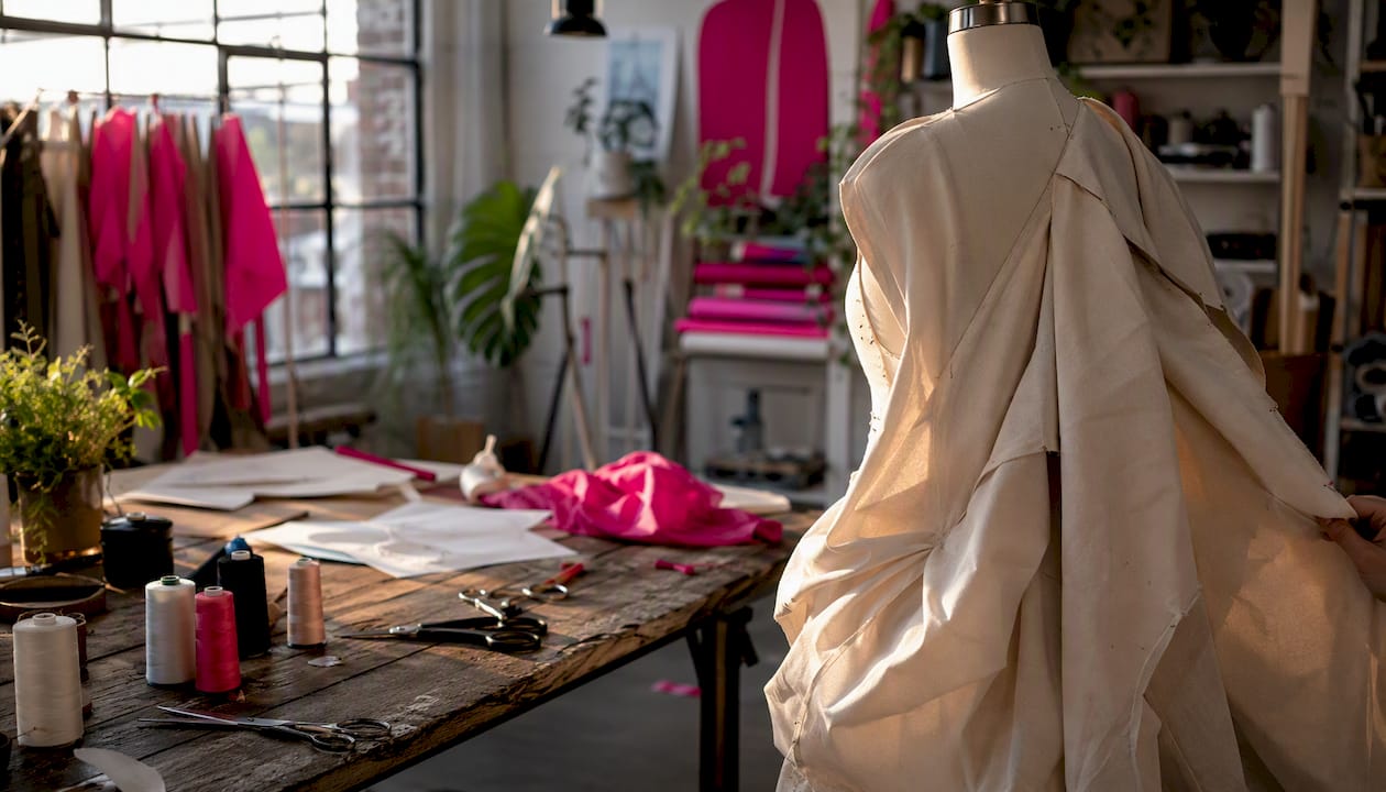 Bespoke streetwear muslin fitting prototype