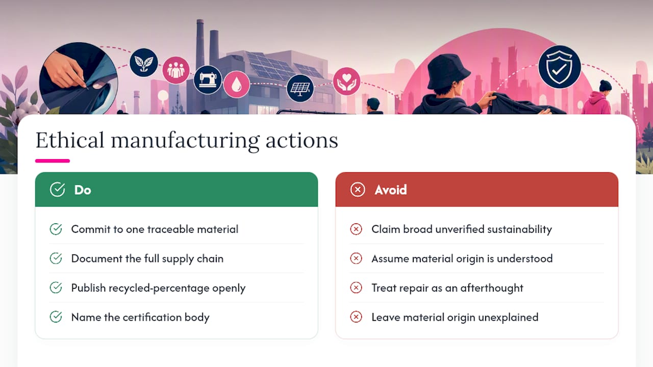 What Ethical Manufacturing Looks Like When It Works — overview diagram